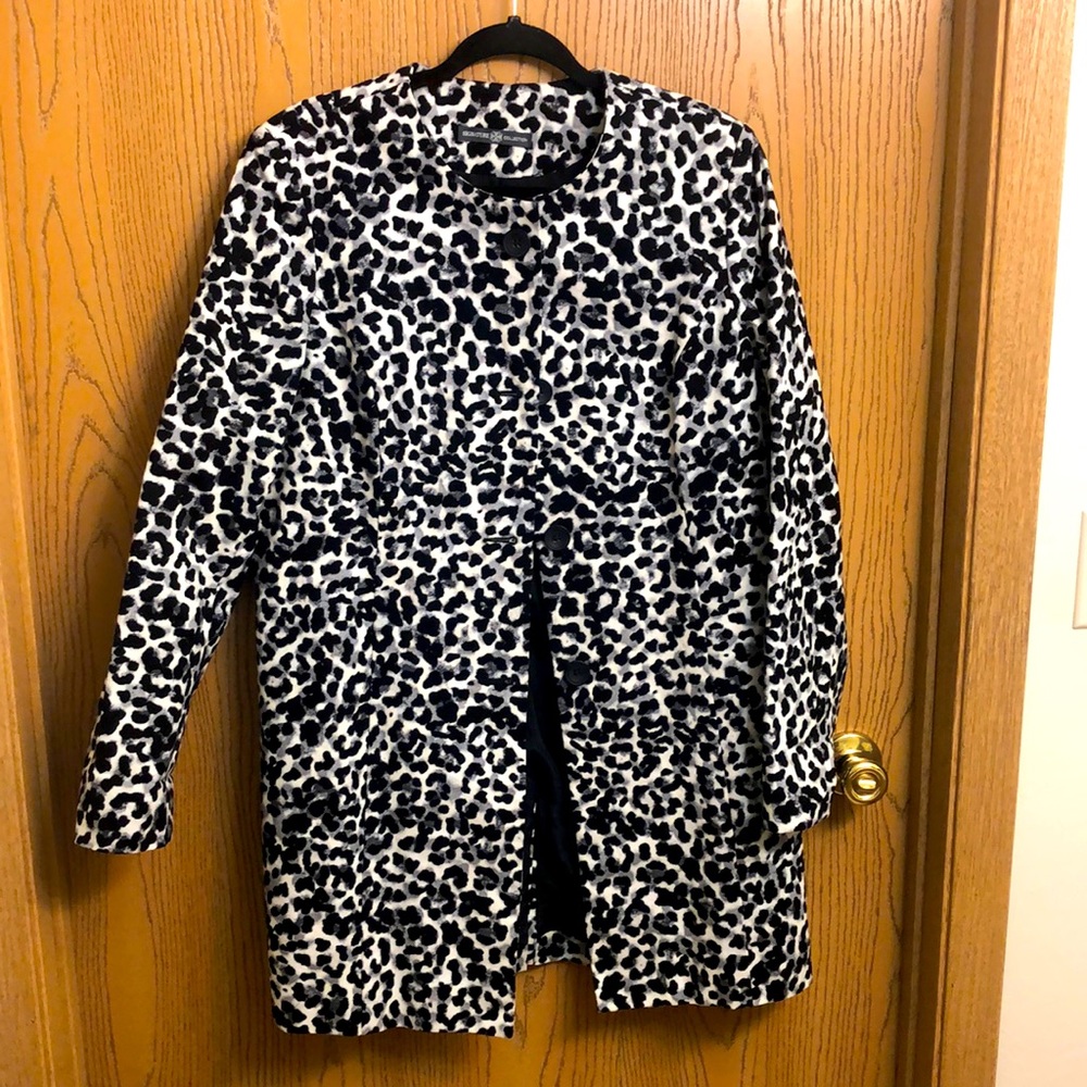 NWOT Animal print, dressy, light weight coat.